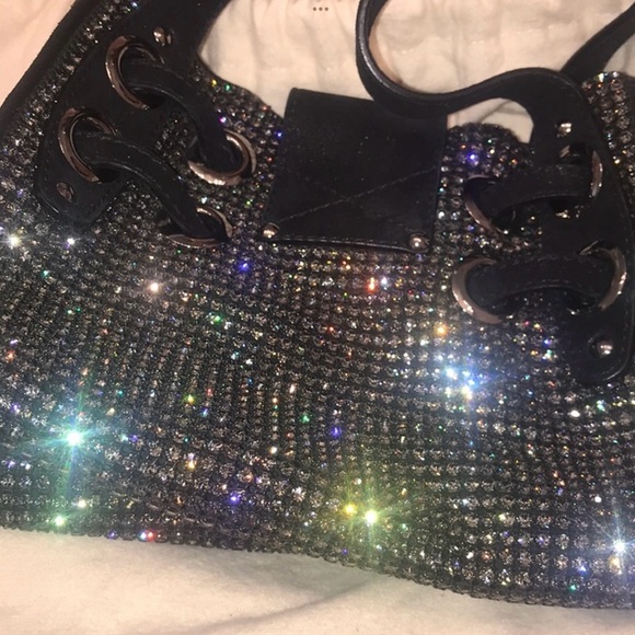 ‼️WOW‼️CRYSTAL Rhinestone JIMMY CHOO BAG‼️EUC ! LIMITED EDITION‼️ - Picture 11 of 16
